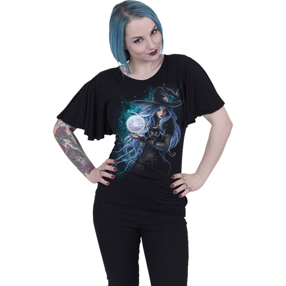 Spiral - Mystic Moon Top - Black